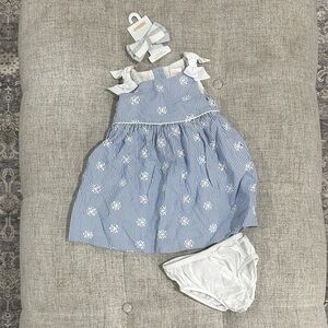Gymboree Blue and White Striped Outfit